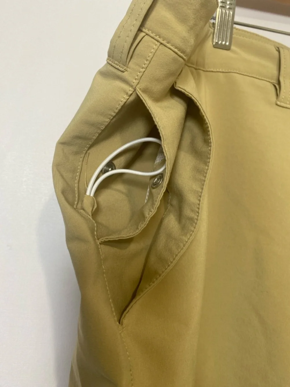 Polo Ralph Lauren Khaki Golf Shorts 44B Stretch Flat‎ Front Mens Performace Wear